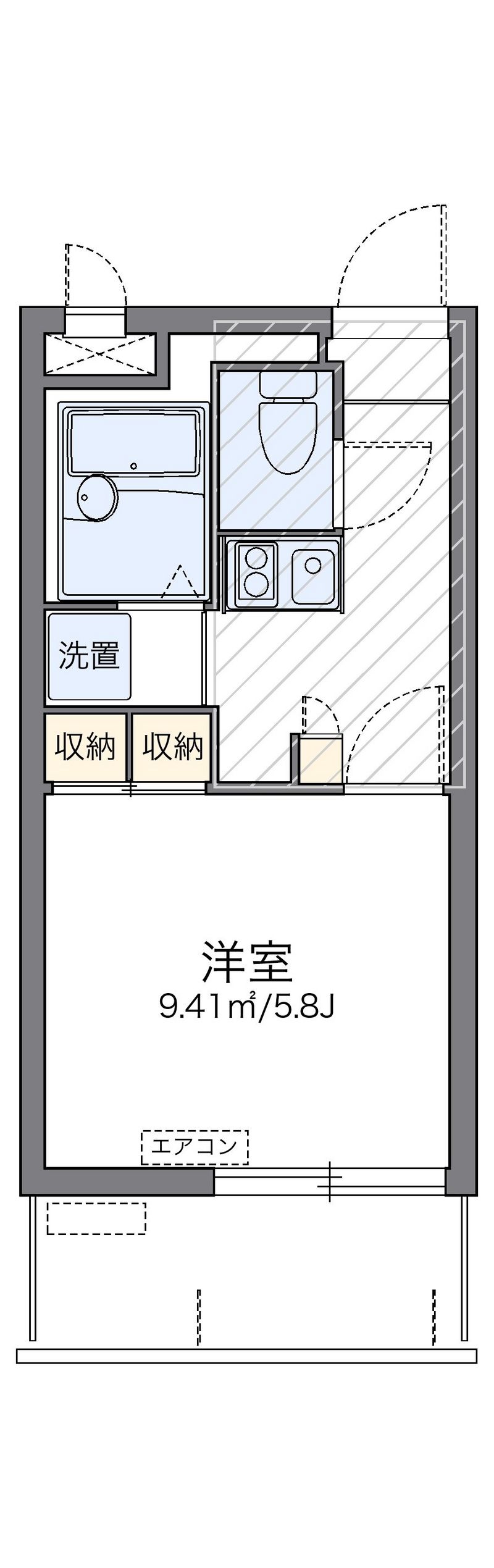 レオパレス楓 間取図