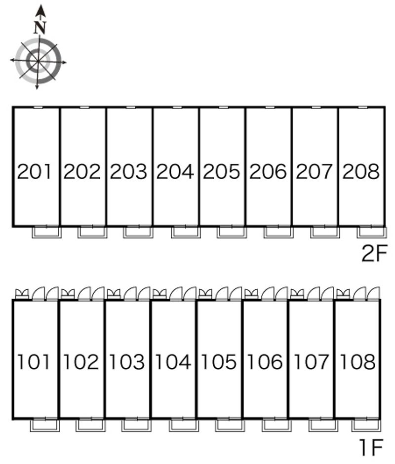 レオパレスみゆき 間取り配置図