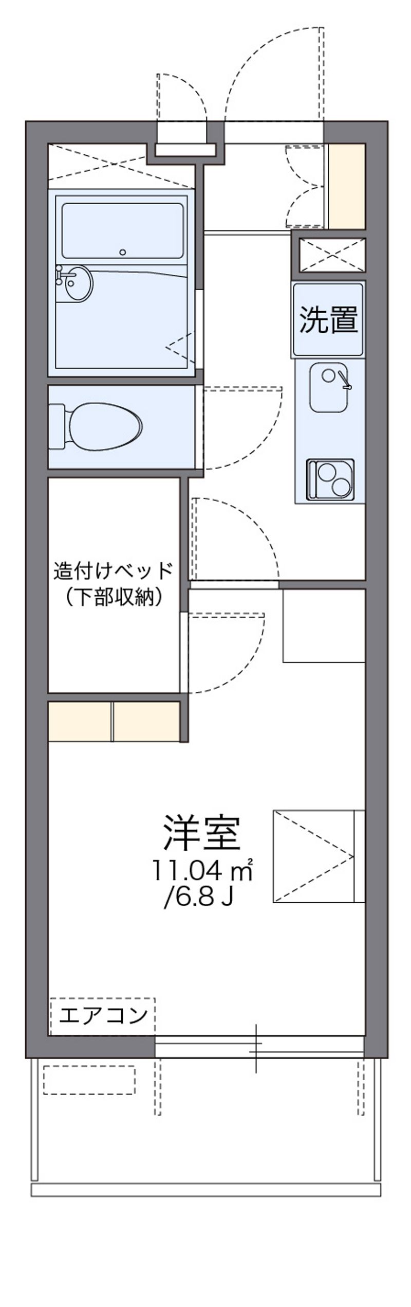 レオパレスＥ　サクセス 間取図