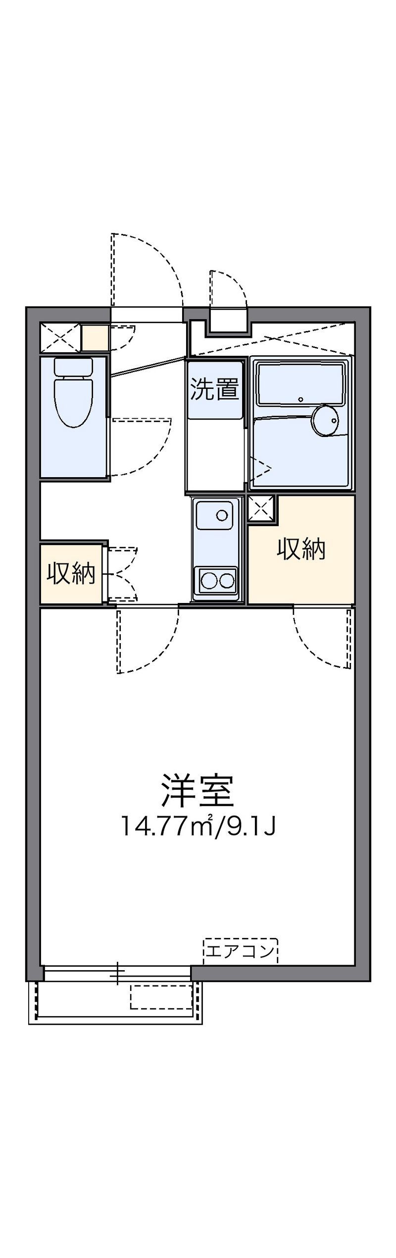 レオネクストフラッツリリー 間取図