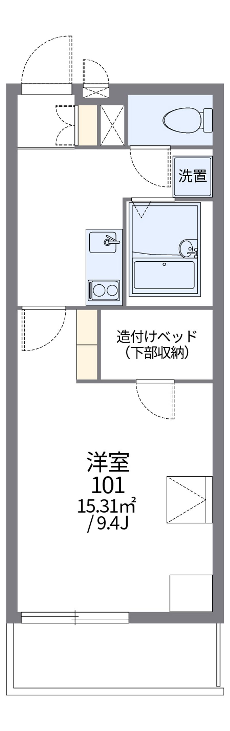 レオパレスアマデウス 間取図