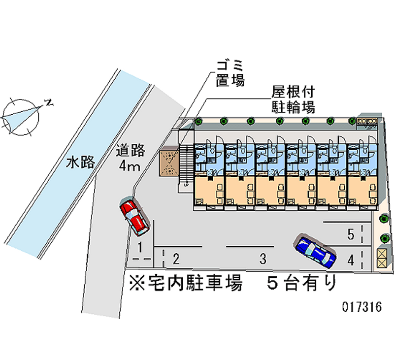 レオパレスロック　フィールド 月極駐車場