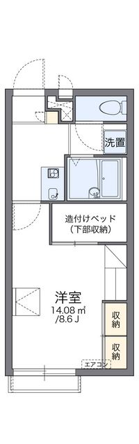 レオパレス幸 間取り図