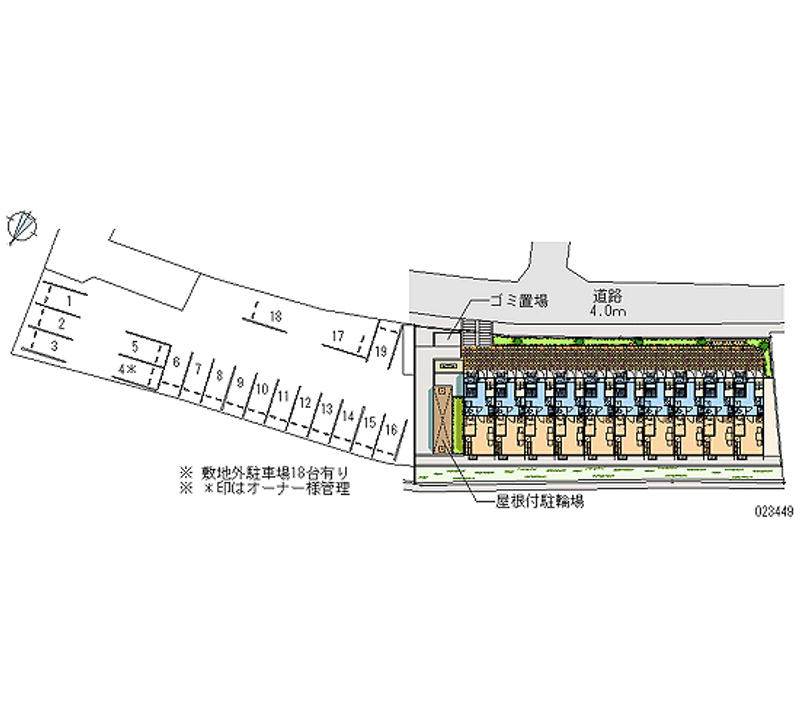 23449 Monthly parking lot