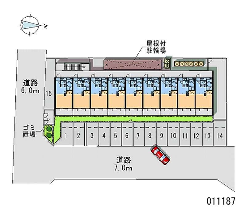 11187 Monthly parking lot