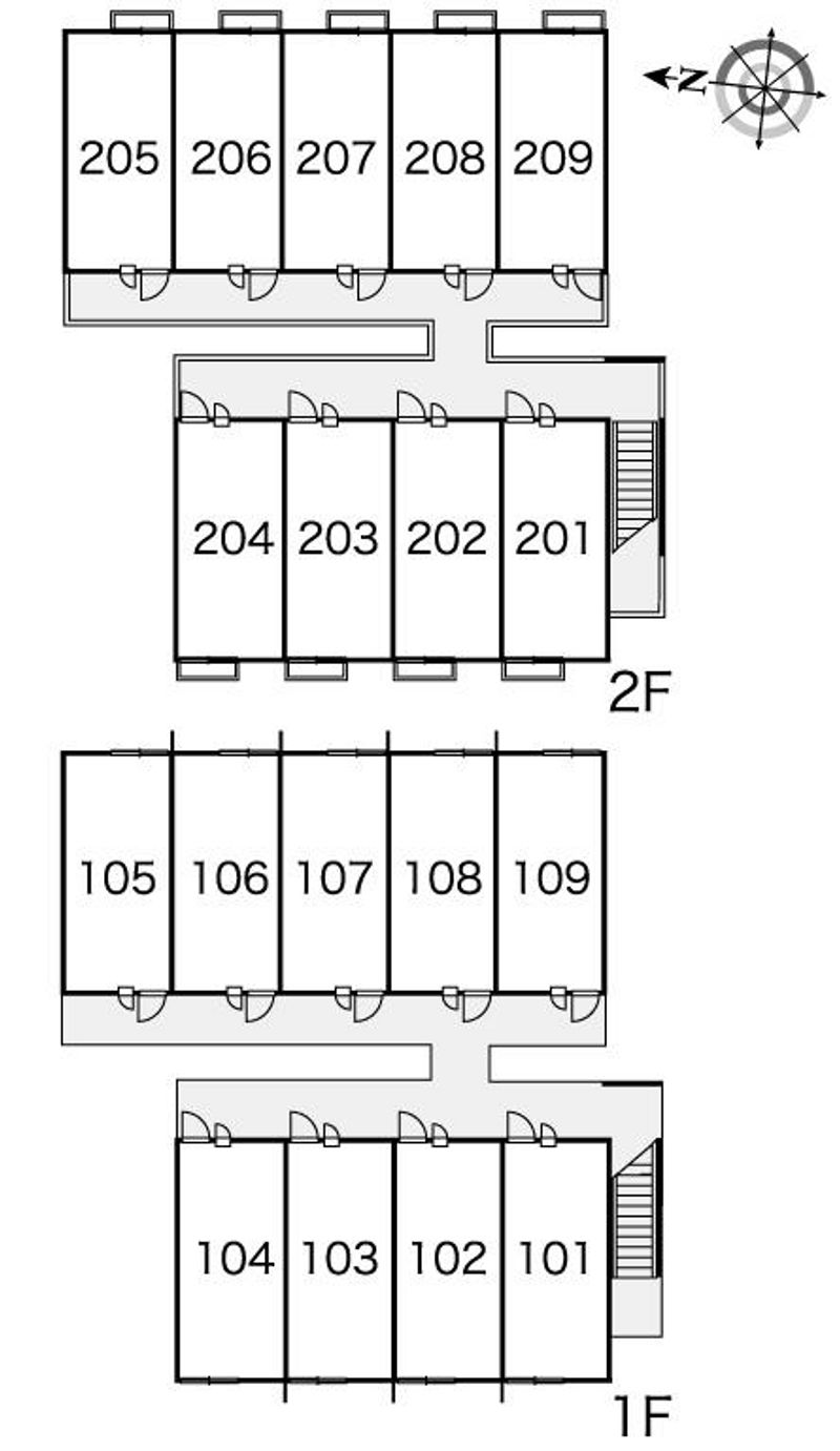 レオパレス希望 間取り配置図