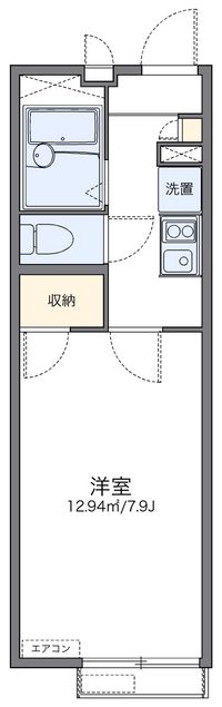 レオパレス富田林西 間取り図