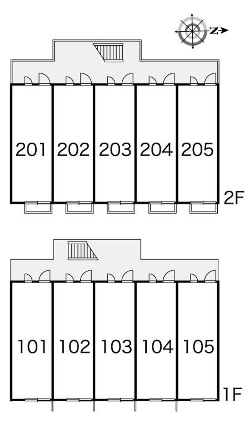 レオパレスあかね 間取配置図