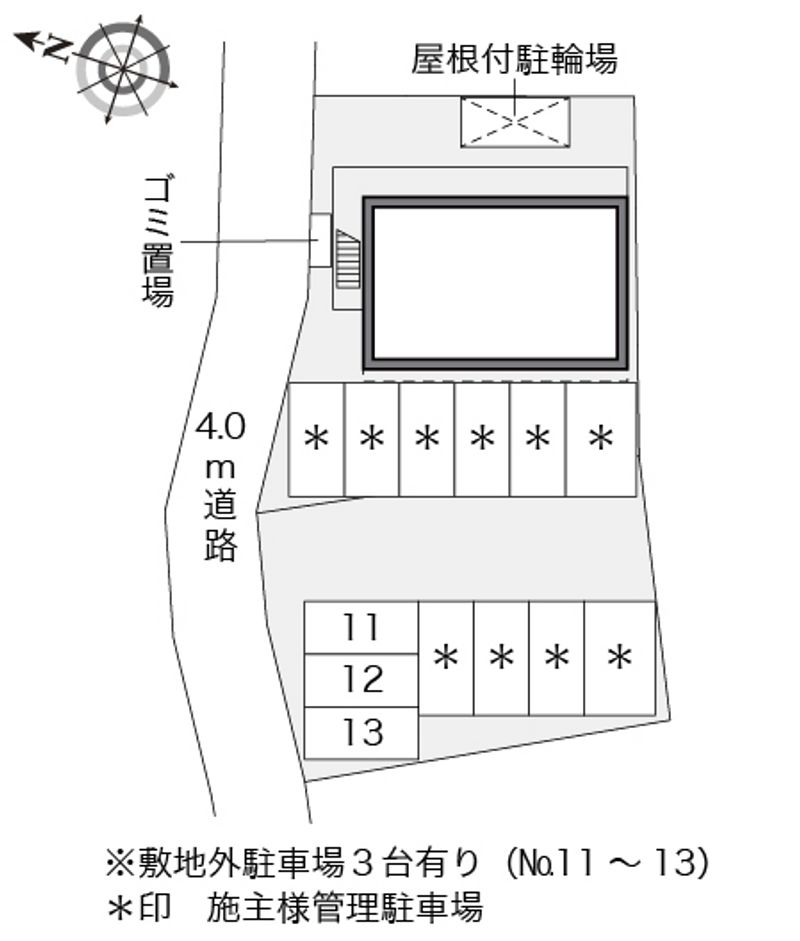 レオパレスＣＯＣＯ 配置図