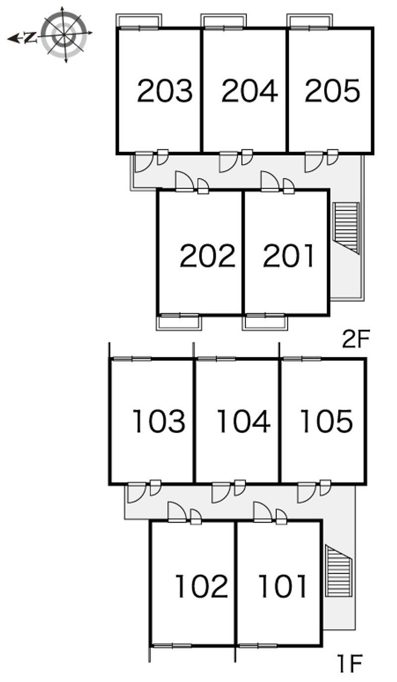 レオパレスコンフォート明石 間取り配置図