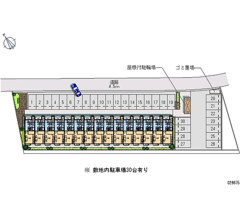 28675 bãi đậu xe hàng tháng