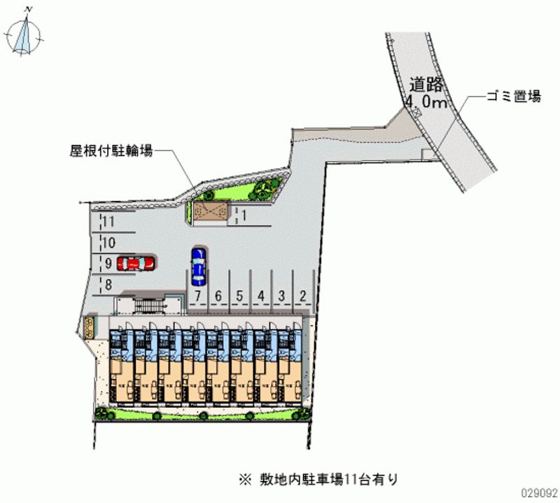 レオパレスガーデンハイム 月極駐車場