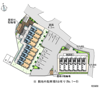 23609 Monthly parking lot