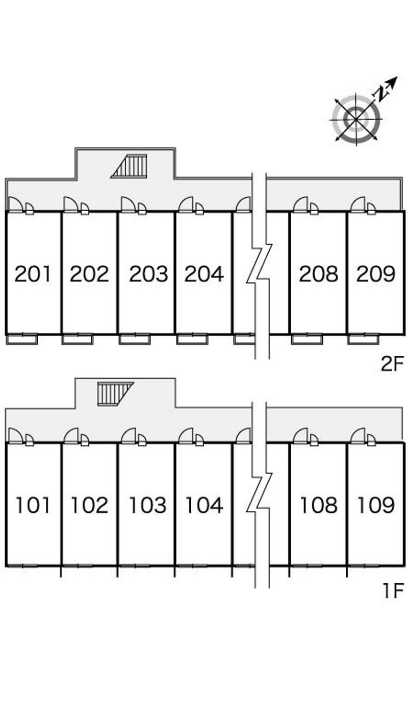 レオパレスセジュール 間取配置図