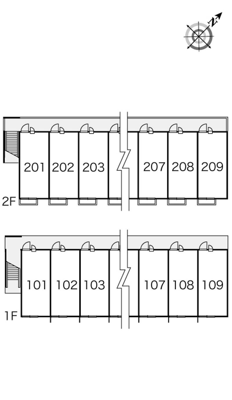 レオパレスコスモス 間取配置図