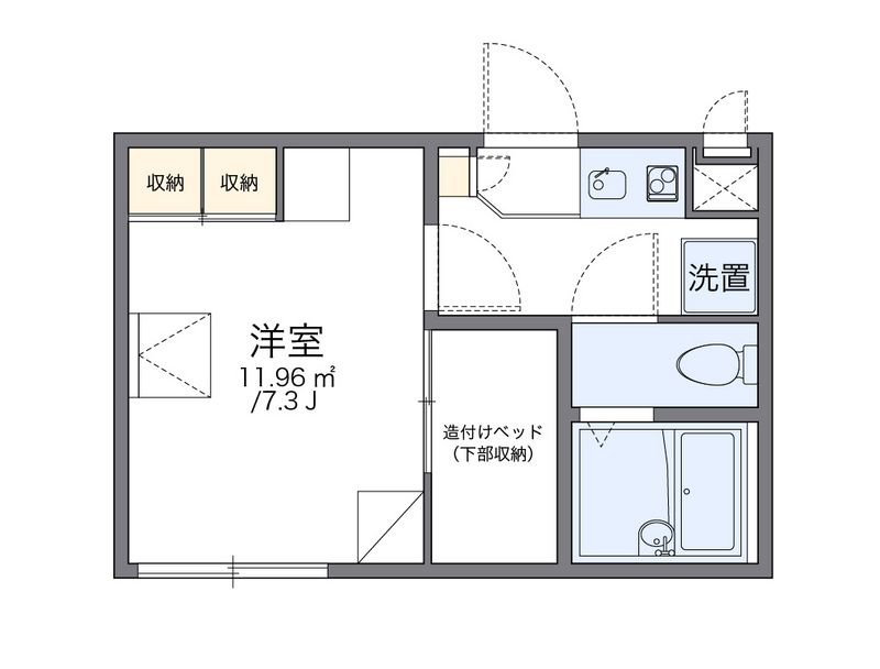 レオパレスＲＯＯＳＴ 間取図