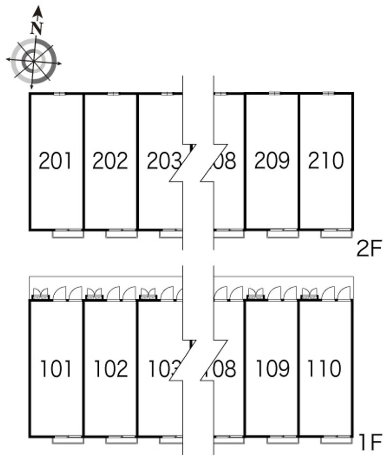 レオパレスセドナ 間取配置図