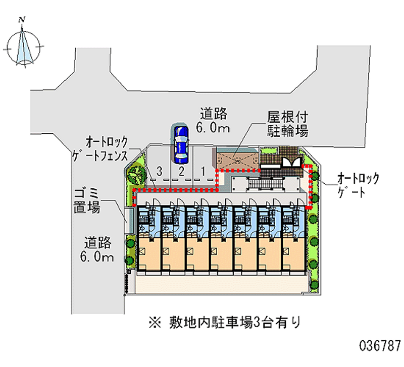 レオパレスホーヤ 区画図