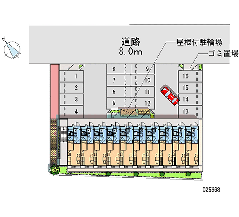 25668 Monthly parking lot