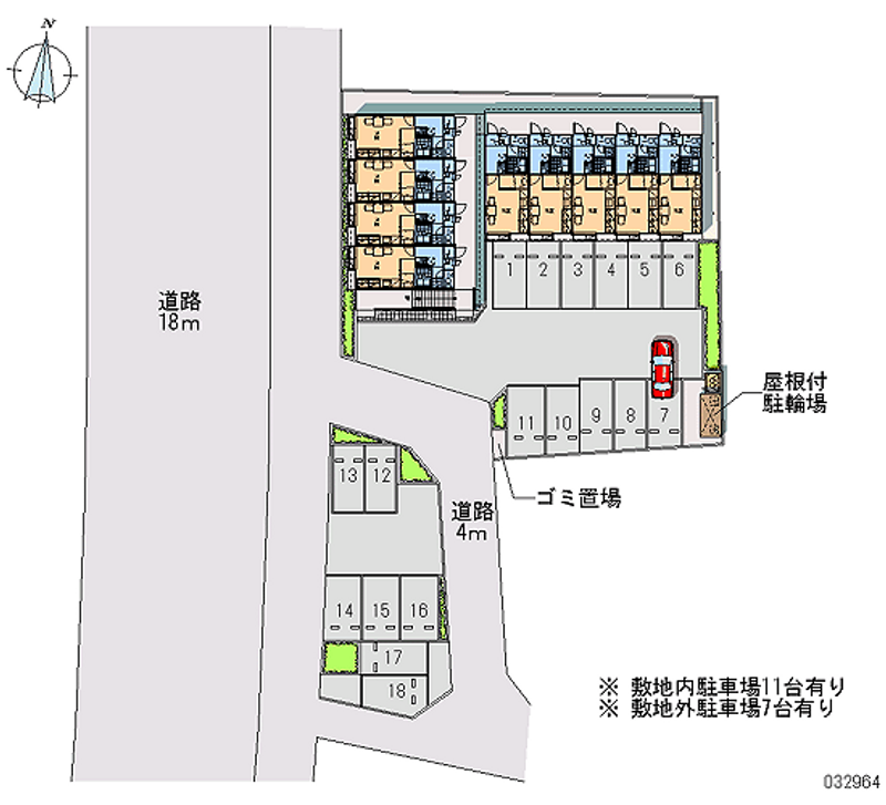 レオパレスシェソワ　東平 月極駐車場