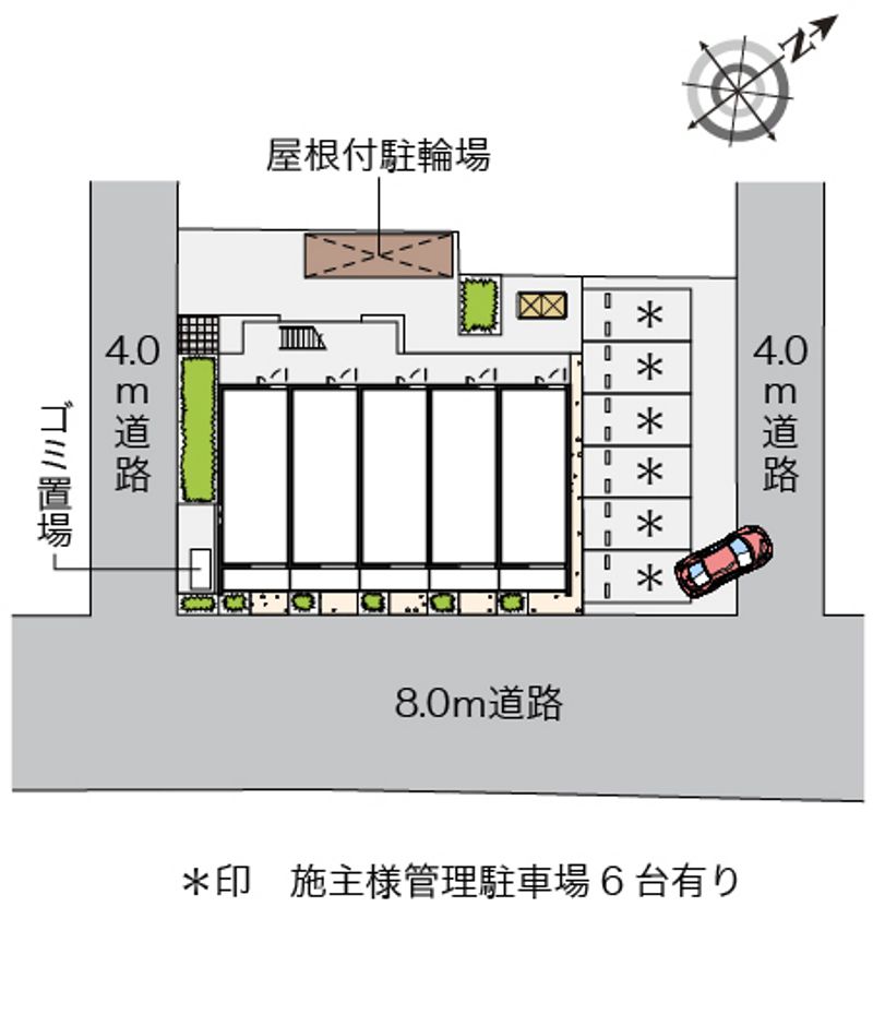 クレイノ山栄ハイツ 配置図