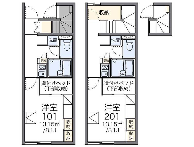 レオパレスショート　ヒル 間取図
