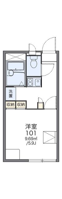 レオパレス新川Ⅱ 間取り図
