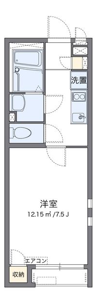 クレイノ楠谷２３ 間取り図