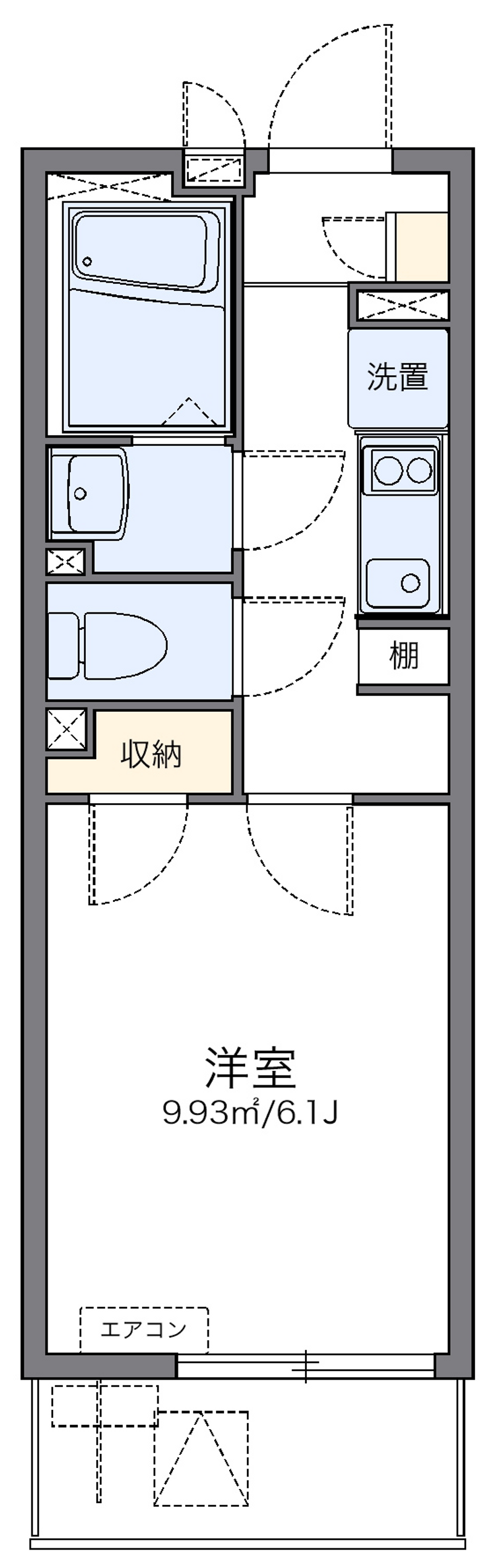 レオネクスト原木中山駅 間取り