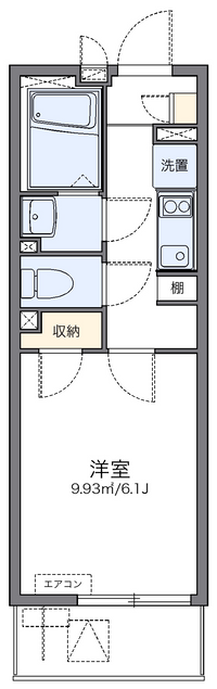 レオネクスト原木中山駅 間取り図