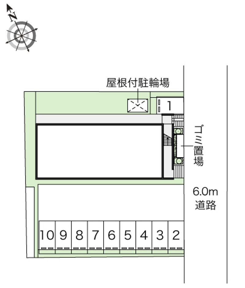 レオパレス里 駐車場