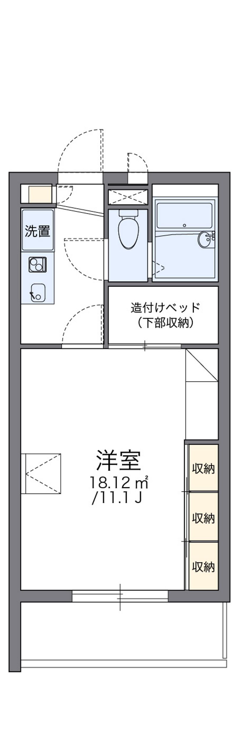 レオパレスアモーレ 間取図