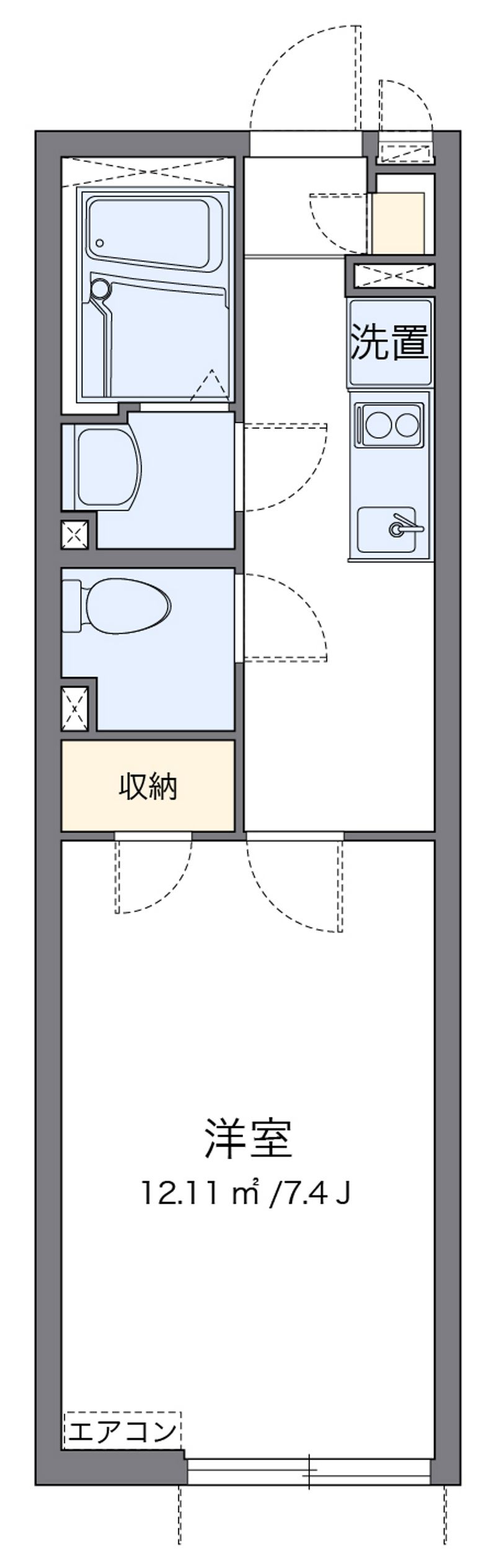 クレイノメゾン　クリザンテムＡ 間取図