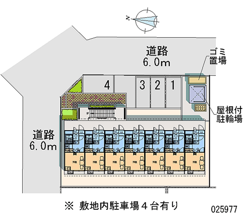 レオパレスメイチョロ千代田町 区画図