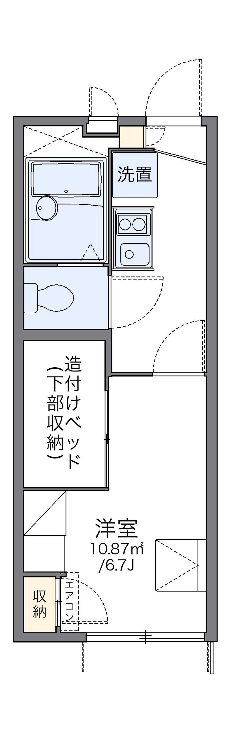 leopalace Nozaki Dori C 户型图