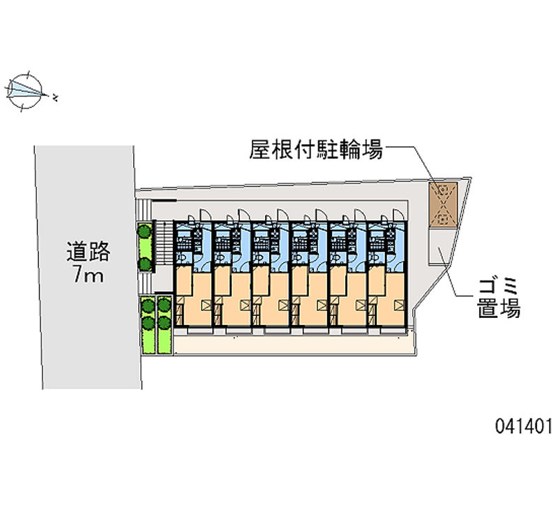 レオパレスフージー桃山 区画図