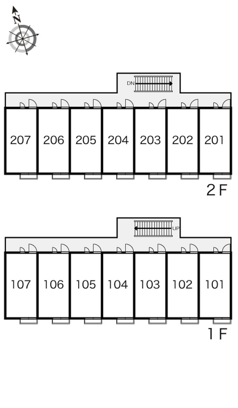 レオパレスＩＮＵＩ 間取り配置図