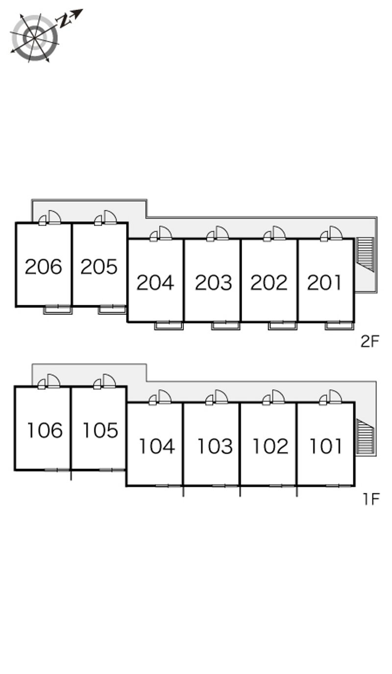 レオパレス東海 間取配置図