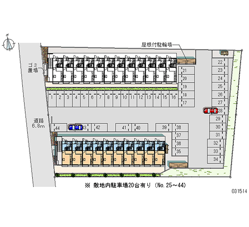 レオパレス住吉Ｂ 月極駐車場