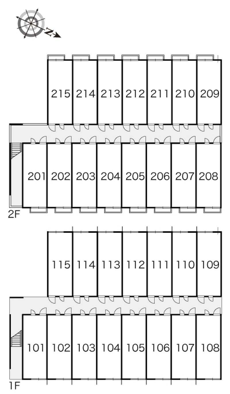 レオパレス楓 間取配置図