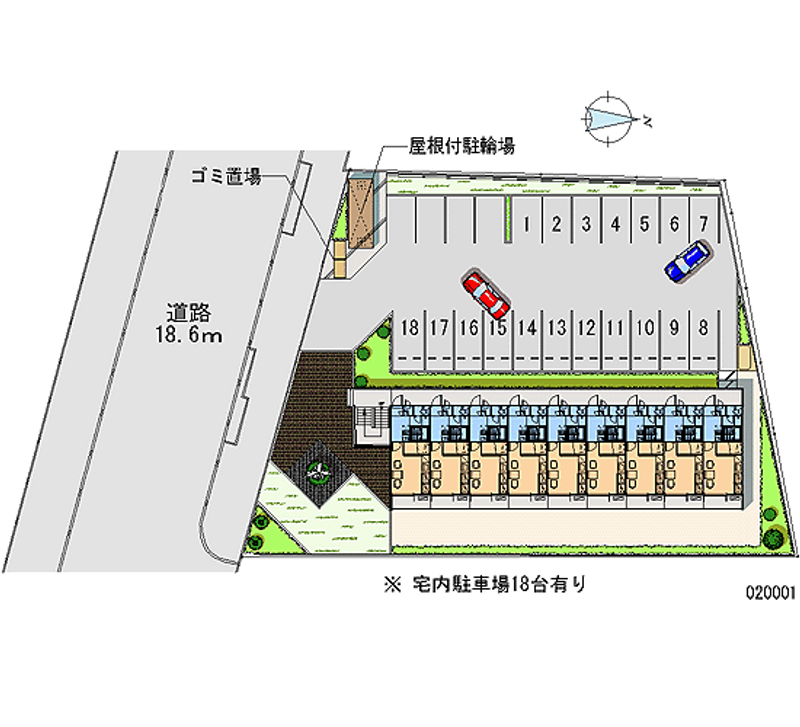 レオパレス出雲 月極駐車場