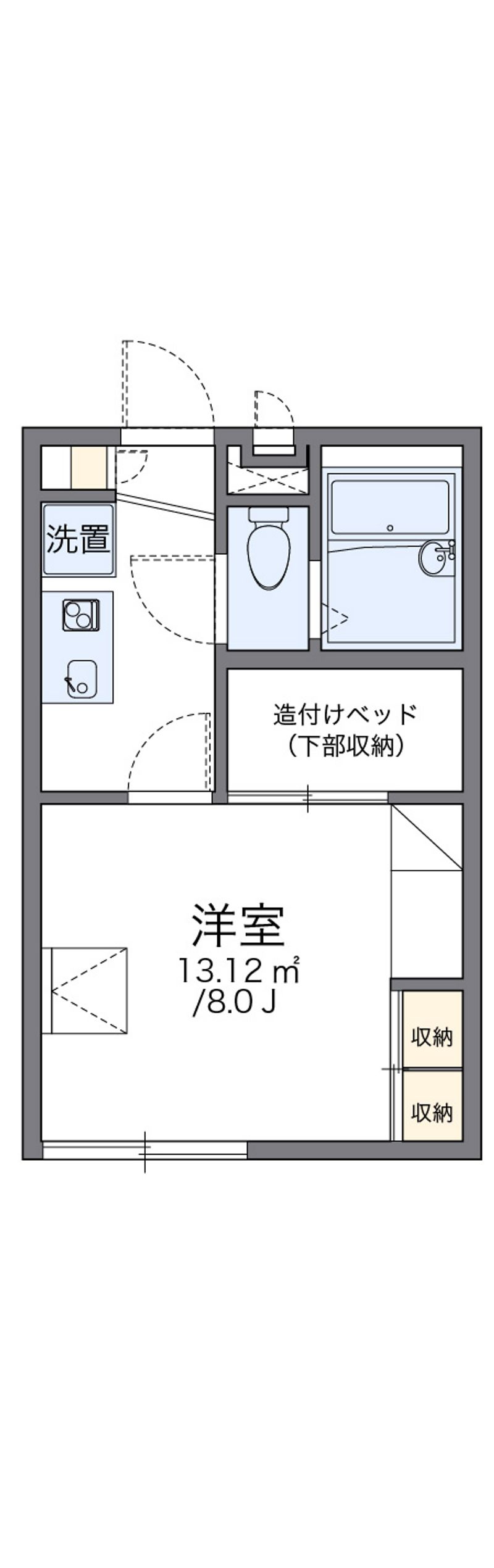 レオパレス赤坂 間取図