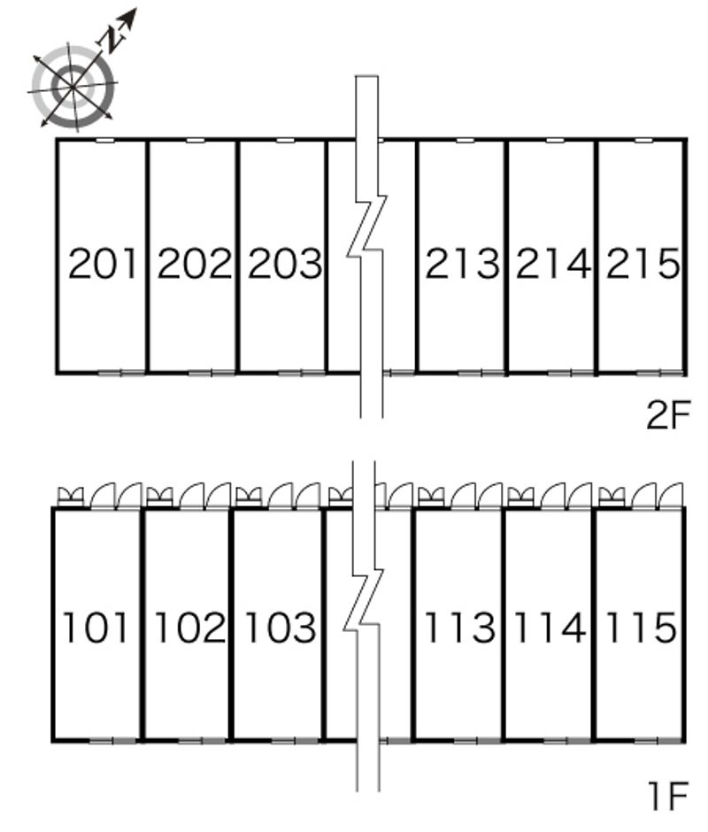 レオパレスウーノ安原 間取配置図