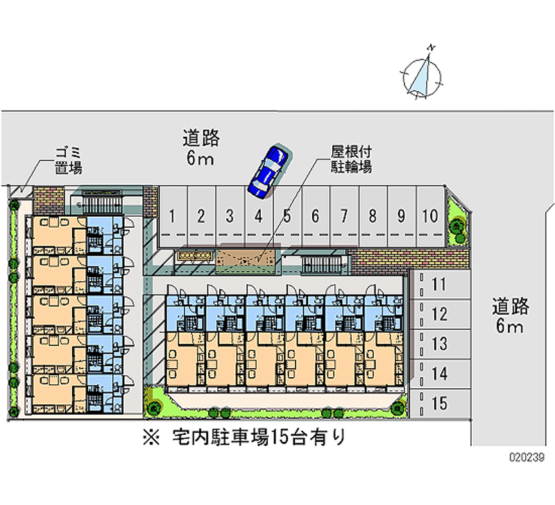 レオパレス飛翔 月極駐車場