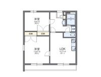 レオパレス中井町３ 間取り図