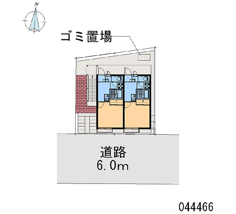 レオパレスＮｏｒｔｈ六甲 区画図