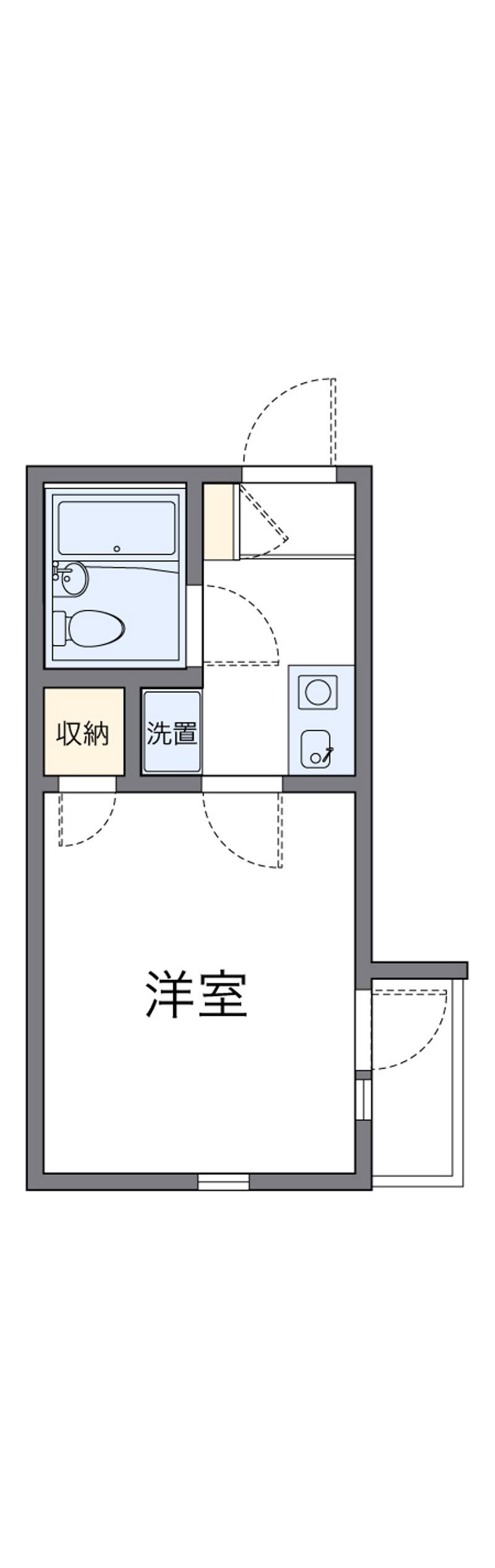 レオパレスＲＸ山科 間取図