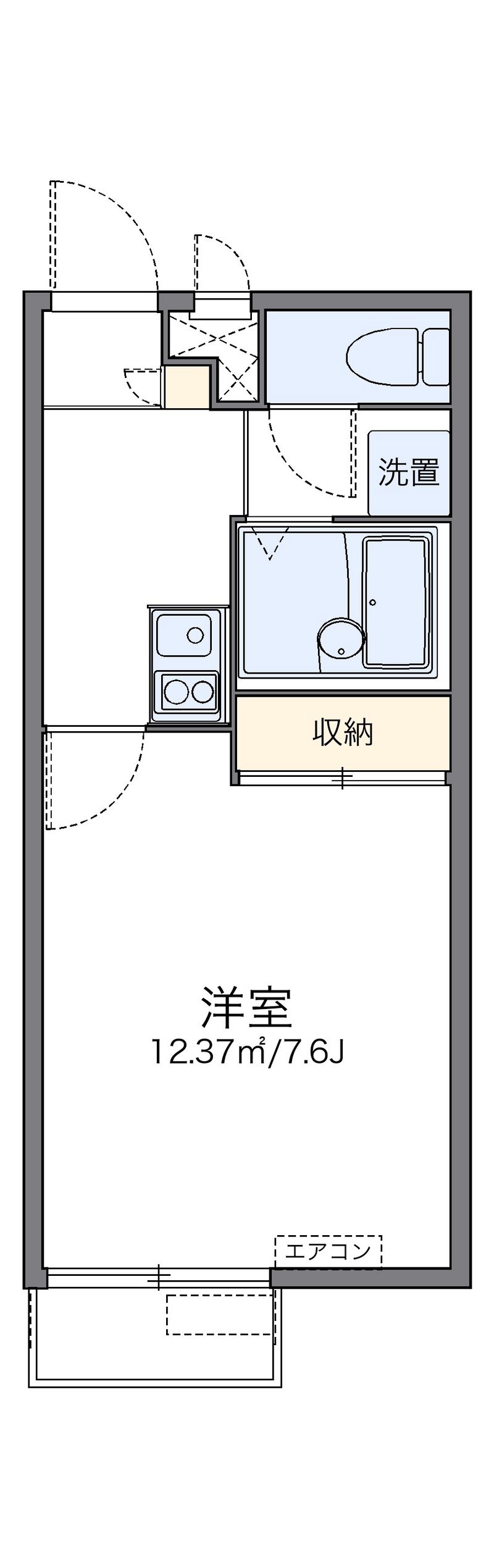 レオパレス三田 間取図