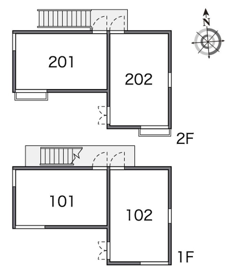 レオパレスタリアセン　アン 間取配置図