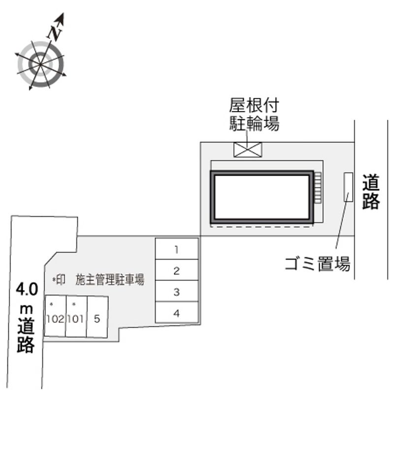 レオパレスＳＨＩＭＡＤＡ 配置図